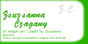 zsuzsanna czagany business card